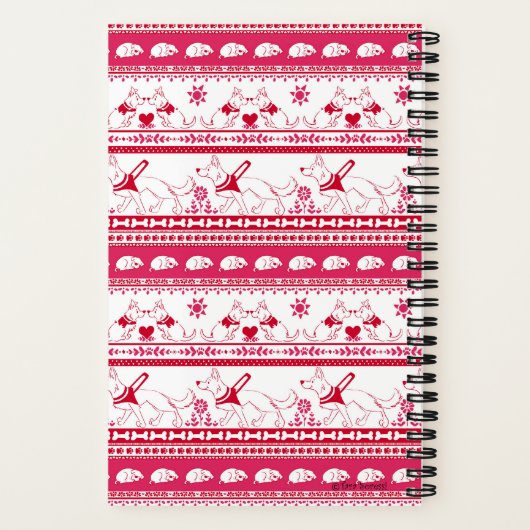 Guide Dog Tale German Shepherd - Red - Small Notizblock (Rückseite)