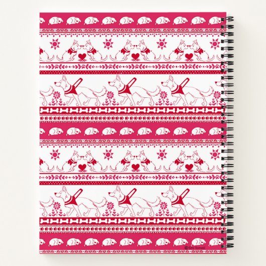 Guide Dog Tale German Shepherd - Rot - Notizblock (Rückseite)