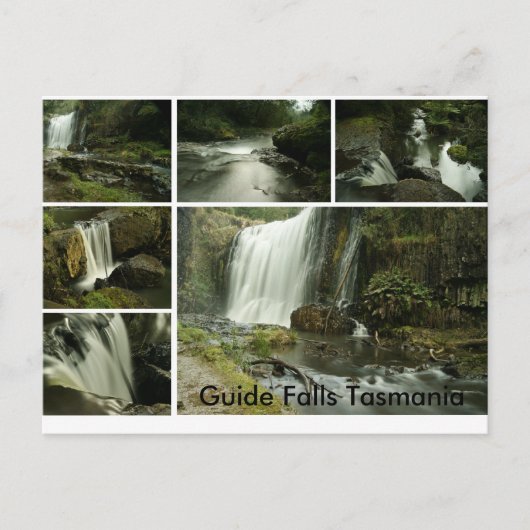 Guide Falls Postcard, Guide Falls Tasmania Postkarte (Vorderseite)