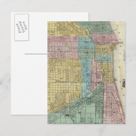 Guide Karte von Chicago (Vorne/Hinten)