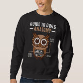 Guide To Owls Anatomy Owl  Nocturnal Bird Owl Whis Sweatshirt (Vorderseite)