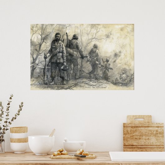 Guide to White Tape Poster (Küche)