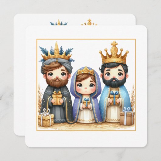 Guided by a Star Feiertagskarte (Vorne/Hinten)