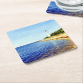 Guided by Light – the Soul of Vormsi Rechteckiger Pappuntersetzer (angewinkelt)