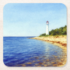 Guided by Light – the Soul of Vormsi Rechteckiger Pappuntersetzer