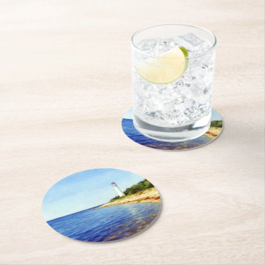 Guided by Light – the Soul of Vormsi Runder Pappuntersetzer (Vor Ort)