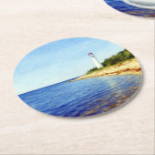 Guided by Light – the Soul of Vormsi Runder Pappuntersetzer (Angewinkelt)