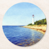 Guided by Light – the Soul of Vormsi Runder Pappuntersetzer (Vorderseite)