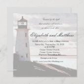 Guided by the Light Lighthouse Wedding Invitation Einladung (Vorne/Hinten)