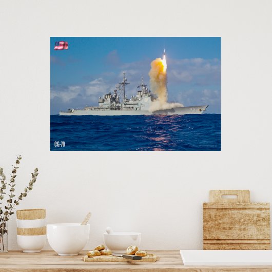 GUIDED-MISSILE CRUISER - CG-70 POSTER (Küche)