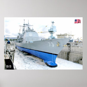 GUIDED-MISSILE CRUISER - CG-73 POSTER
