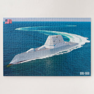 GUIDED-MISSILE DESTROYER - DDG-1000 (20x30 INCH) Puzzle