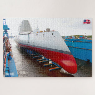 GUIDED-MISSILE DESTROYER - DDG-1000 (20x30 INCH) Puzzle