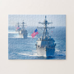 GUIDED-MISSILE DESTROYER - DDG-102 (11x14 INCH) Puzzle