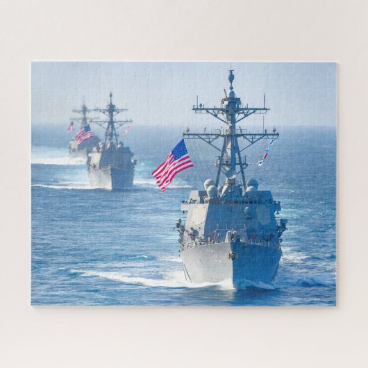 GUIDED-MISSILE DESTROYER - DDG-102 (16x20 INCH) Puzzle (Horizontal)