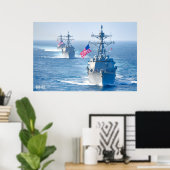 GUIDED-MISSILE DESTROYER - DDG-102 POSTER (Heimbüro)