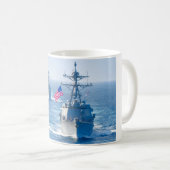 GUIDED-MISSILE DESTROYER - DDG-102-Tasse Kaffeetasse (VorderseiteRechts)