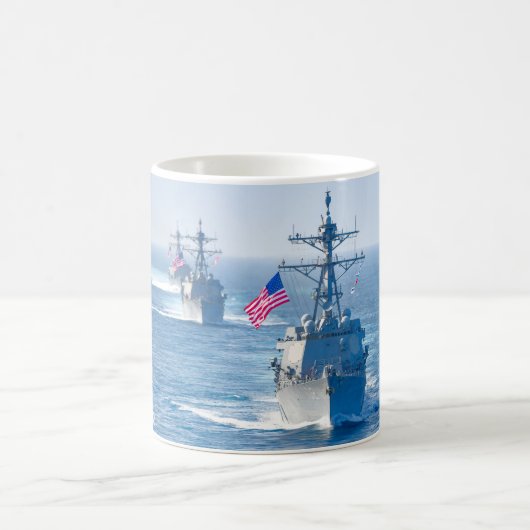 GUIDED-MISSILE DESTROYER - DDG-102-Tasse Kaffeetasse (Mittel)