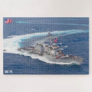 GUIDED-MISSILE DESTROYER - DDG-110 (20x30 INCH) Puzzle