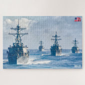 GUIDED-MISSILE DESTROYER - DDG-59 (20x30 INCH) Puzzle (Horizontal)