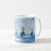GUIDED-MISSILE-DESTROYER - DDG-59-Tasse Kaffeetasse (VorderseiteRechts)