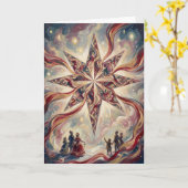 Guiding Light Weihnachtskarte Karte (Gelbe Blume)