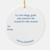 "Guiding Star - Three Wise Men Ornament" Keramik Ornament (Hinten)