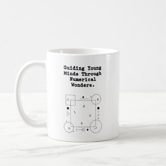 Guiding Young Minds | Numerical Wonders Mathe Kaffeetasse (Links)