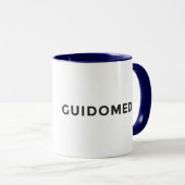 Guido-Medium-blaue Kaffee-Tasse Tasse (VorderseiteRechts)