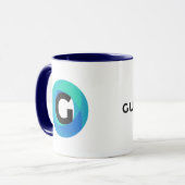 Guido-Medium-blaue Kaffee-Tasse Tasse (Vorderseite Links)