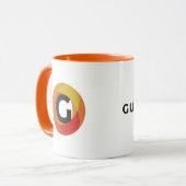 Guido-Medium-orange Kaffee-Tasse Tasse (Vorderseite Links)
