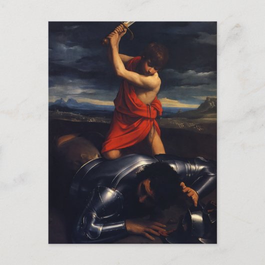Guido Reni- David und Goliath Postkarte (Vorderseite)