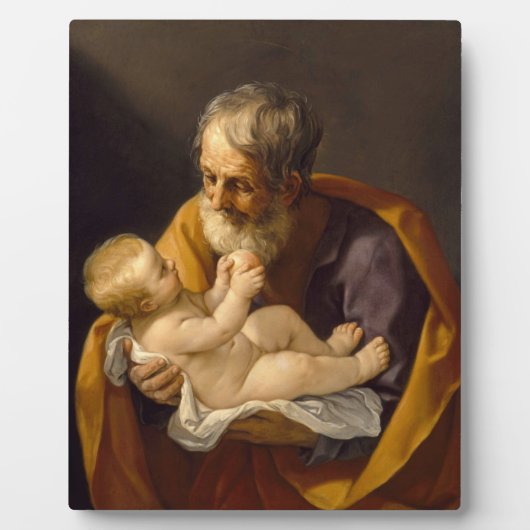 Guido Reni - der Heilige Joseph und das Christuski Fotoplatte (Vorderseite)