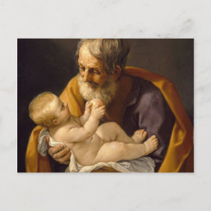 Guido Reni - Heiliger Josef und das Jesuskind Postkarte