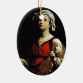 Guido Reni- St Cecilia Keramik Ornament (Hinten)