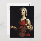 Guido Reni - St Cecilia Postkarte (Vorne/Hinten)