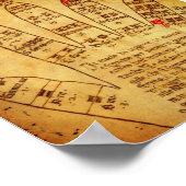 Guidonian Hand (Ende des 15. Jahrhunderts) Poster (Ecke)