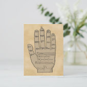 Guidonian Hand, mittelalterliche Musiktheorie Postkarte (Stehend Vorderseite)