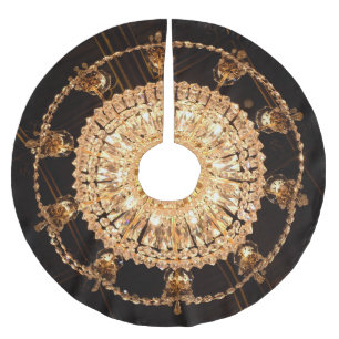 Guildhall Elegante: Antique Chandelier View Polyester Weihnachtsbaumdecke