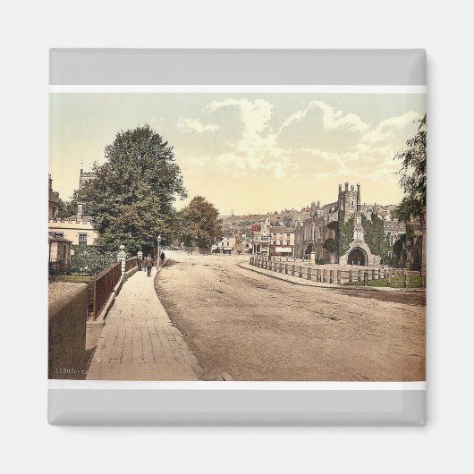 Guildhall Square, Tavistock, England Classic Foto Magnet (Vorne)