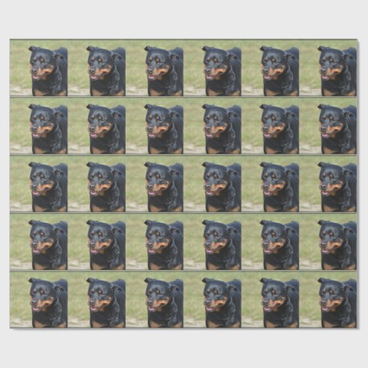 Guileless Rottweiler Geschenkpapier (Flach)