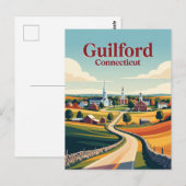 Guilford Connecticut Postkarte (Vorne/Hinten)
