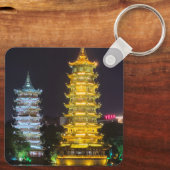 Guilin, China 2 sided Keychain Schlüsselanhänger (Rückseite)