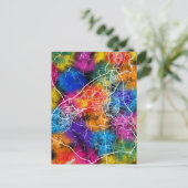 Guilin China City Map Postkarte (Stehend Vorderseite)