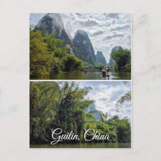 Guilin, China Collage Postkarte