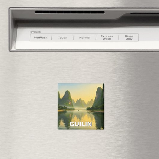 Guilin China Li River Travel Magnet (In Situ (Geschirrspüler))