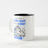 Guillain Barre Syndrome Awareness Month Ribbon Gif Zweifarbige Tasse (Vorderseite Links)