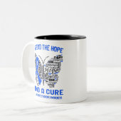 Guillain Barre Syndrome Awareness Month Ribbon Gif Zweifarbige Tasse (Vorderseite Links)