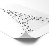 Guillaume Apollinaire, Eiffel Calligram Poster (Ecke)