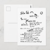 Guillaume Apollinaire, Venu de Dieuze Postkarte (Vorne/Hinten)